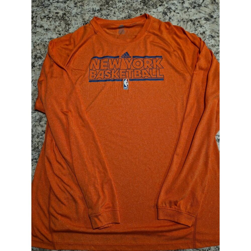 NY Knicks Adidas NBA Long Sleeve Shirt XL